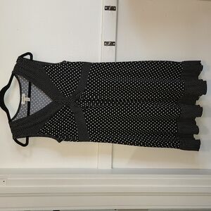 Dress Barn - Black & White Polka Dot Dress - Women's 12